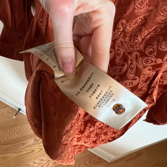 Scotch & Soda Orange 🍊 Satin Finish Dress - Robe fini satin de scotch & soda - Picture 7 of 12